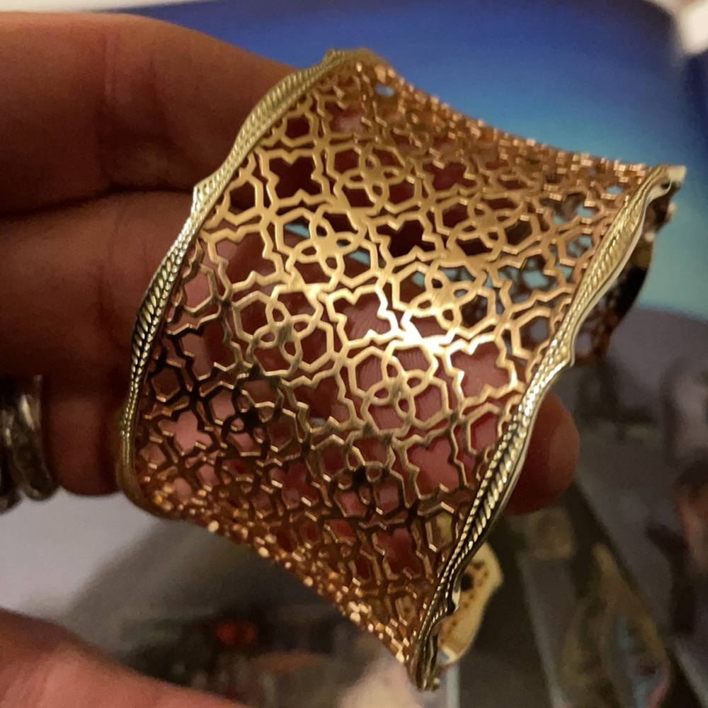 Kendra Scott Candice Gold Filigree Cuff
